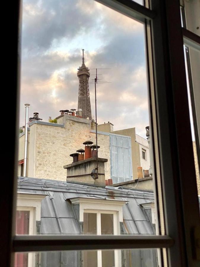 Modern Appartement W/ Tour Eiffel View In The 7Th Paříž Exteriér fotografie